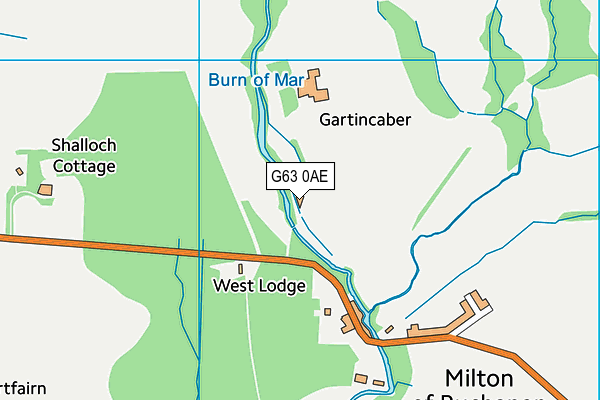 G63 0AE map - OS VectorMap District (Ordnance Survey) G63 0AE map - OS VectorMap District (Ordnance Survey)