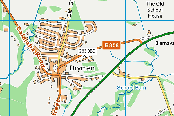 G63 0BD map - OS VectorMap District (Ordnance Survey) G63 0BD map - OS VectorMap District (Ordnance Survey)