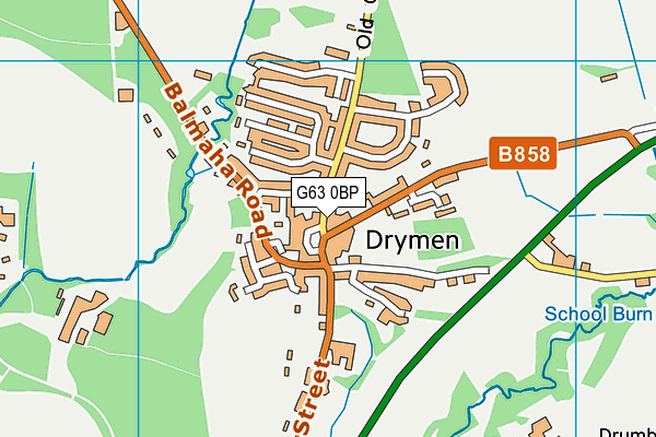 G63 0BP map - OS VectorMap District (Ordnance Survey) G63 0BP map - OS VectorMap District (Ordnance Survey)
