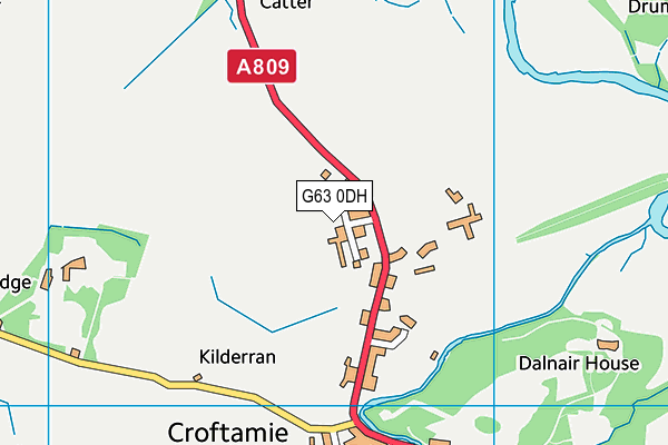 G63 0DH map - OS VectorMap District (Ordnance Survey)