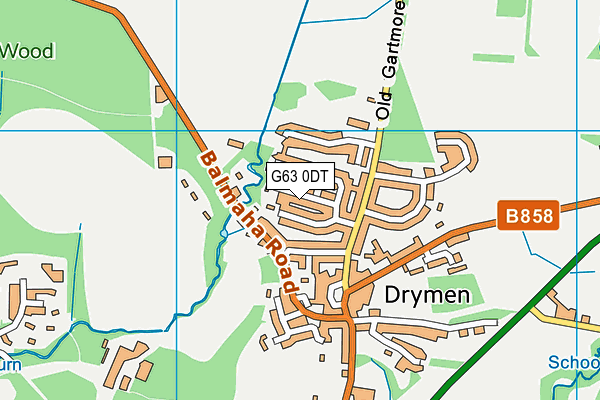 G63 0DT map - OS VectorMap District (Ordnance Survey) G63 0DT map - OS VectorMap District (Ordnance Survey)