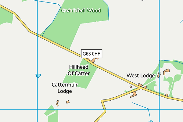 G63 0HF map - OS VectorMap District (Ordnance Survey)