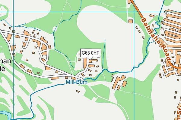 G63 0HT map - OS VectorMap District (Ordnance Survey) G63 0HT map - OS VectorMap District (Ordnance Survey)