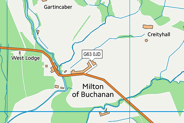 G63 0JD map - OS VectorMap District (Ordnance Survey) G63 0JD map - OS VectorMap District (Ordnance Survey)