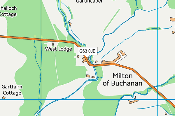 G63 0JE map - OS VectorMap District (Ordnance Survey) G63 0JE map - OS VectorMap District (Ordnance Survey)