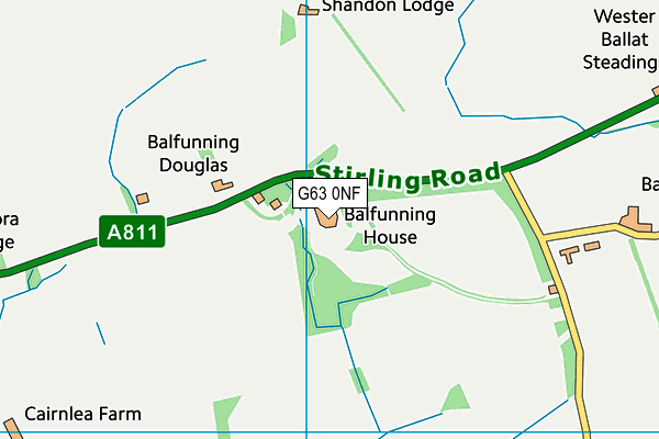 G63 0NF map - OS VectorMap District (Ordnance Survey) G63 0NF map - OS VectorMap District (Ordnance Survey)