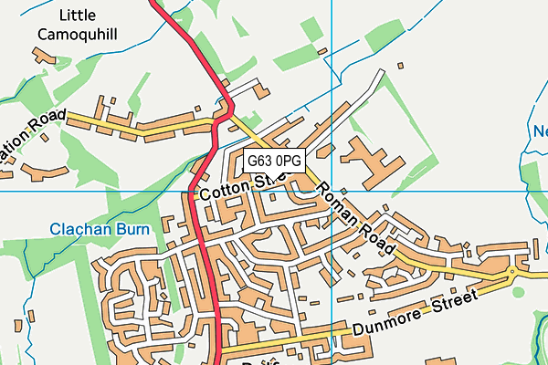 G63 0PG map - OS VectorMap District (Ordnance Survey)