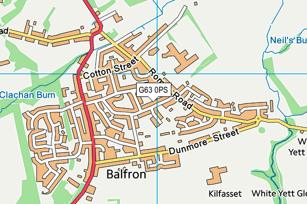 G63 0PS map - OS VectorMap District (Ordnance Survey) G63 0PS map - OS VectorMap District (Ordnance Survey)