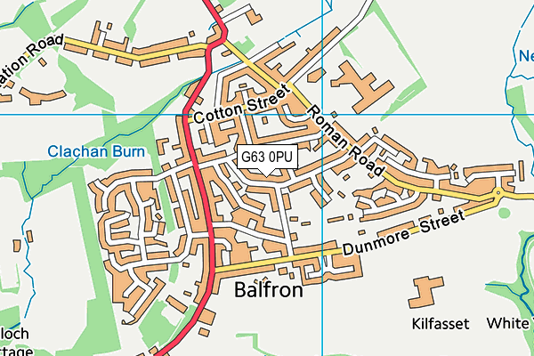 G63 0PU map - OS VectorMap District (Ordnance Survey) G63 0PU map - OS VectorMap District (Ordnance Survey)