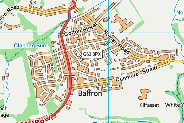 G63 0PX map - OS VectorMap District (Ordnance Survey) G63 0PX map - OS VectorMap District (Ordnance Survey)