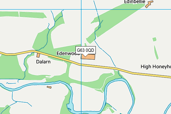 G63 0QD map - OS VectorMap District (Ordnance Survey) G63 0QD map - OS VectorMap District (Ordnance Survey)