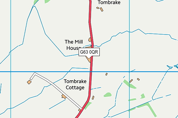 G63 0QR map - OS VectorMap District (Ordnance Survey) G63 0QR map - OS VectorMap District (Ordnance Survey)