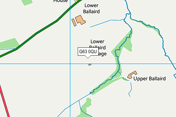 G63 0QU map - OS VectorMap District (Ordnance Survey) G63 0QU map - OS VectorMap District (Ordnance Survey)