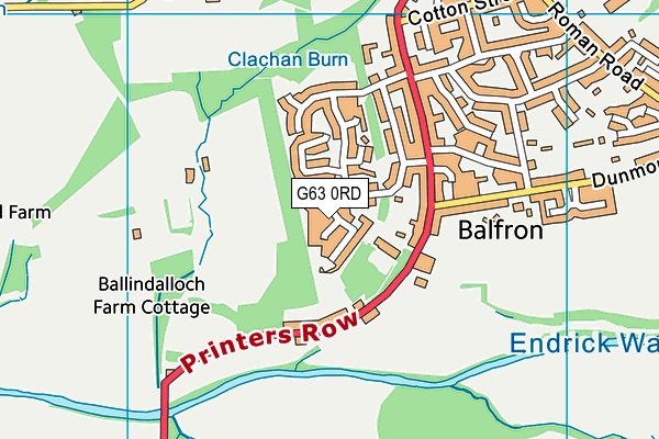 G63 0RD map - OS VectorMap District (Ordnance Survey) G63 0RD map - OS VectorMap District (Ordnance Survey)