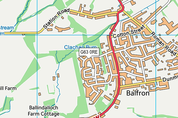 G63 0RE map - OS VectorMap District (Ordnance Survey) G63 0RE map - OS VectorMap District (Ordnance Survey)