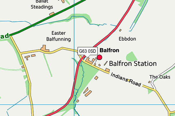 G63 0SD map - OS VectorMap District (Ordnance Survey) G63 0SD map - OS VectorMap District (Ordnance Survey)