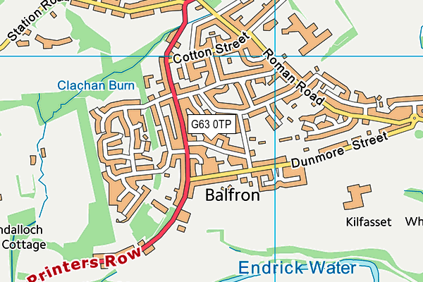 G63 0TP map - OS VectorMap District (Ordnance Survey) G63 0TP map - OS VectorMap District (Ordnance Survey)