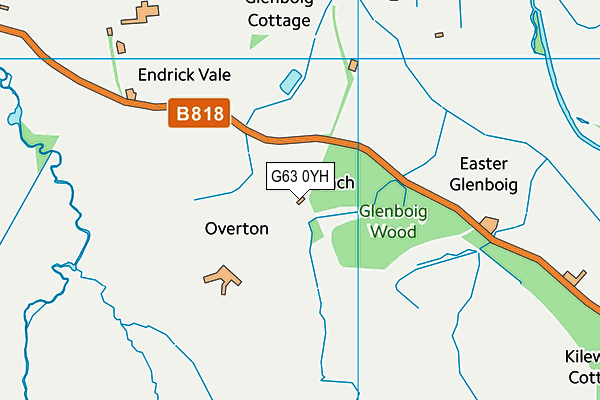 G63 0YH map - OS VectorMap District (Ordnance Survey) G63 0YH map - OS VectorMap District (Ordnance Survey)