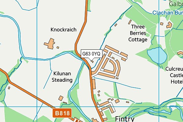G63 0YQ map - OS VectorMap District (Ordnance Survey) G63 0YQ map - OS VectorMap District (Ordnance Survey)