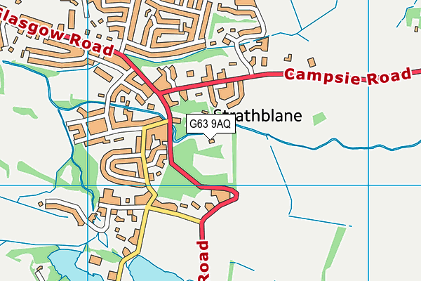 G63 9AQ map - OS VectorMap District (Ordnance Survey) G63 9AQ map - OS VectorMap District (Ordnance Survey)