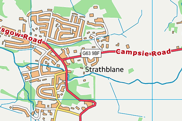 G63 9BF map - OS VectorMap District (Ordnance Survey) G63 9BF map - OS VectorMap District (Ordnance Survey)