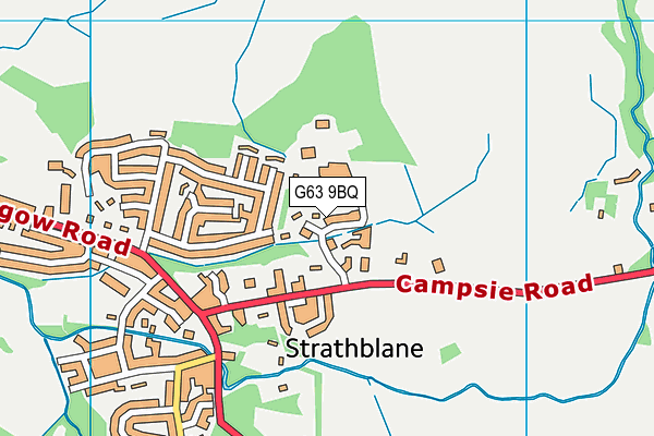 G63 9BQ map - OS VectorMap District (Ordnance Survey) G63 9BQ map - OS VectorMap District (Ordnance Survey)