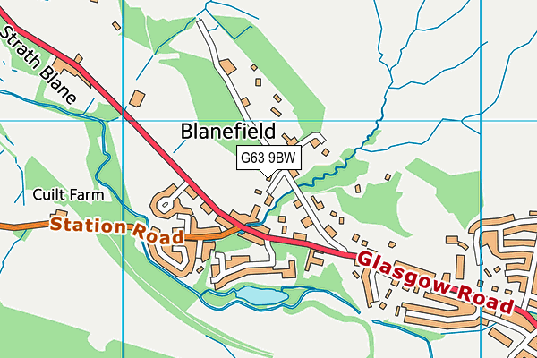 G63 9BW map - OS VectorMap District (Ordnance Survey) G63 9BW map - OS VectorMap District (Ordnance Survey)