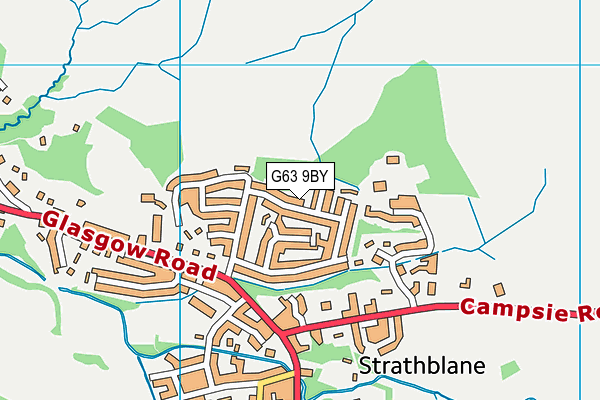 G63 9BY map - OS VectorMap District (Ordnance Survey) G63 9BY map - OS VectorMap District (Ordnance Survey)