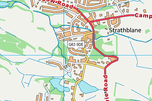G63 9DE map - OS VectorMap District (Ordnance Survey) G63 9DE map - OS VectorMap District (Ordnance Survey)
