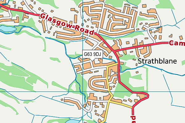 G63 9DJ map - OS VectorMap District (Ordnance Survey) G63 9DJ map - OS VectorMap District (Ordnance Survey)