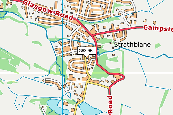 G63 9EJ map - OS VectorMap District (Ordnance Survey) G63 9EJ map - OS VectorMap District (Ordnance Survey)