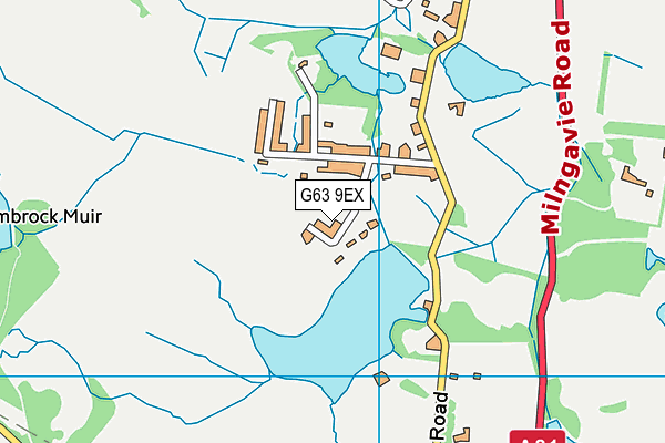G63 9EX map - OS VectorMap District (Ordnance Survey) G63 9EX map - OS VectorMap District (Ordnance Survey)