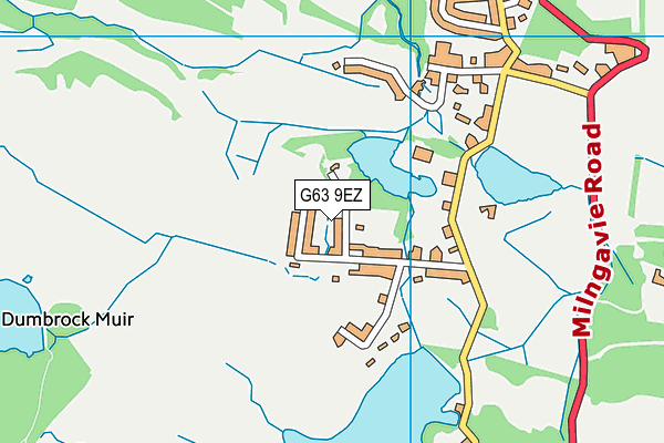 G63 9EZ map - OS VectorMap District (Ordnance Survey) G63 9EZ map - OS VectorMap District (Ordnance Survey)
