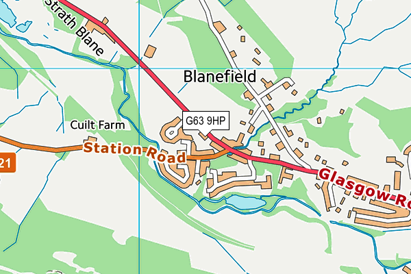 G63 9HP map - OS VectorMap District (Ordnance Survey) G63 9HP map - OS VectorMap District (Ordnance Survey)