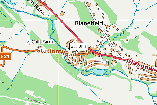G63 9HR map - OS VectorMap District (Ordnance Survey) G63 9HR map - OS VectorMap District (Ordnance Survey)