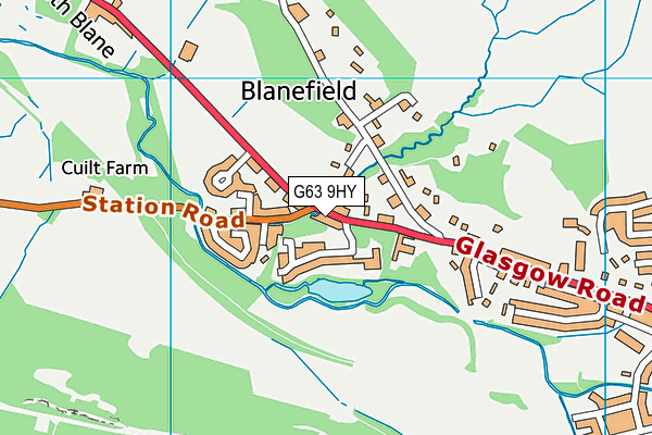 G63 9HY map - OS VectorMap District (Ordnance Survey) G63 9HY map - OS VectorMap District (Ordnance Survey)