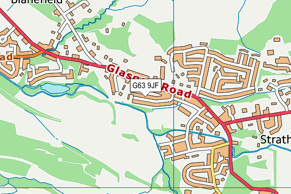 G63 9JF map - OS VectorMap District (Ordnance Survey) G63 9JF map - OS VectorMap District (Ordnance Survey)