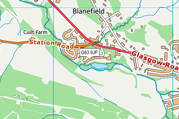 G63 9JP map - OS VectorMap District (Ordnance Survey) G63 9JP map - OS VectorMap District (Ordnance Survey)