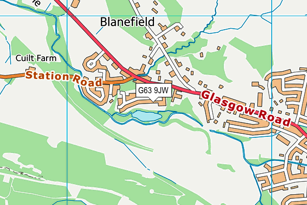G63 9JW map - OS VectorMap District (Ordnance Survey) G63 9JW map - OS VectorMap District (Ordnance Survey)