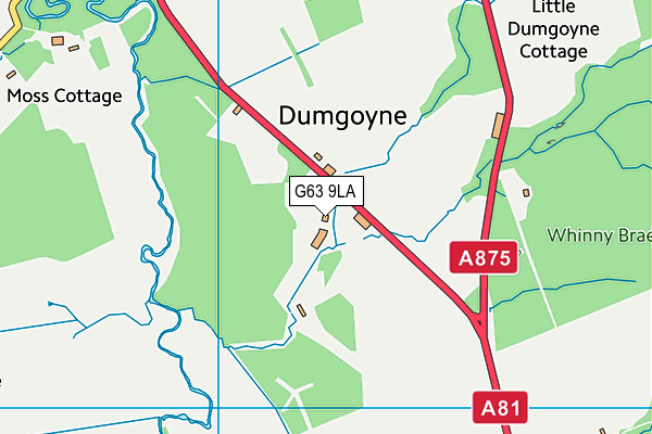 G63 9LA map - OS VectorMap District (Ordnance Survey) G63 9LA map - OS VectorMap District (Ordnance Survey)