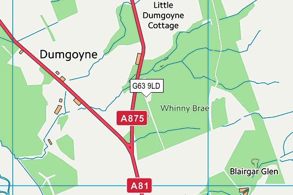 G63 9LD map - OS VectorMap District (Ordnance Survey) G63 9LD map - OS VectorMap District (Ordnance Survey)