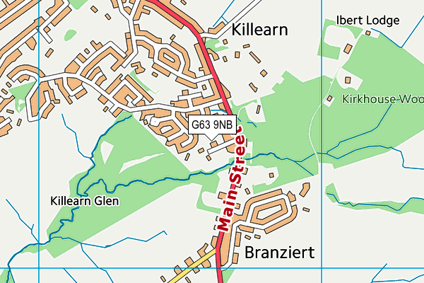 G63 9NB map - OS VectorMap District (Ordnance Survey) G63 9NB map - OS VectorMap District (Ordnance Survey)