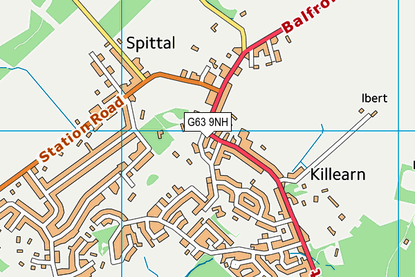 G63 9NH map - OS VectorMap District (Ordnance Survey)