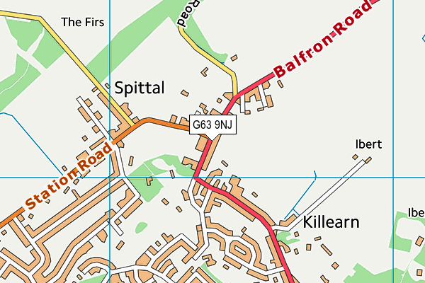 G63 9NJ map - OS VectorMap District (Ordnance Survey) G63 9NJ map - OS VectorMap District (Ordnance Survey)