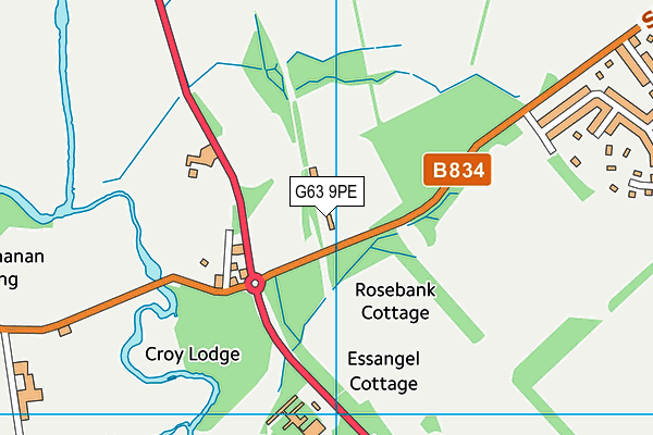 G63 9PE map - OS VectorMap District (Ordnance Survey) G63 9PE map - OS VectorMap District (Ordnance Survey)