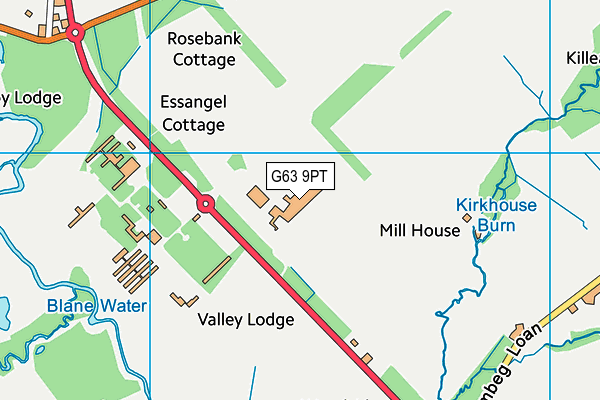 G63 9PT map - OS VectorMap District (Ordnance Survey) G63 9PT map - OS VectorMap District (Ordnance Survey)