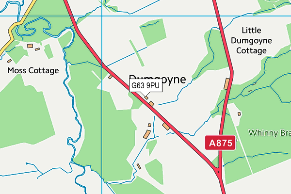G63 9PU map - OS VectorMap District (Ordnance Survey) G63 9PU map - OS VectorMap District (Ordnance Survey)