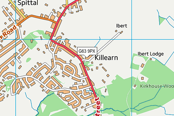 G63 9PX map - OS VectorMap District (Ordnance Survey) G63 9PX map - OS VectorMap District (Ordnance Survey)