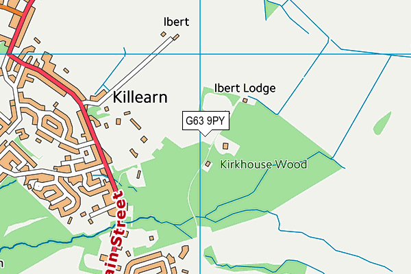 G63 9PY map - OS VectorMap District (Ordnance Survey) G63 9PY map - OS VectorMap District (Ordnance Survey)