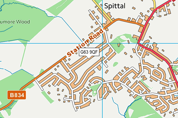 G63 9QF map - OS VectorMap District (Ordnance Survey) G63 9QF map - OS VectorMap District (Ordnance Survey)